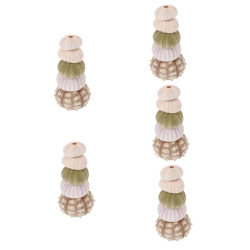 TOPBATHY 5 Sätze Hängender Seeigeltopf Bonsai-Basis Mini Seeigel-Muschel- Muscheln Seeigel-Dekoration Luftpflanzen-seeigelhalter Seeigel Für Luftpflanzen Hülse 5 Stück * 5 von TOPBATHY