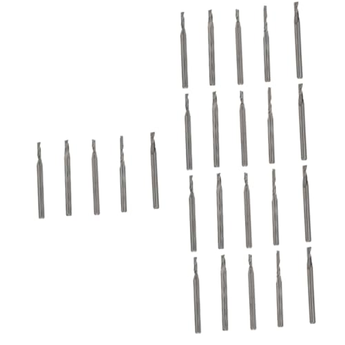 TOPBATHY 5 Sätze Wolfram Stahl Fräser Mahlen Holzbearbeitung Werkzeug Fräser Gravieren Gravierfräser Cnc Cutter Bits Gravurfräser Schaftfräser Cnc-fräse Stahlfräser Silber von TOPBATHY