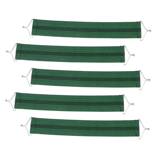 TOPBATHY 5 Stück Elastische Verstärkungsgurte für Relaxsessel Reißfeste Faltbare Liegestuhl befestigungsbänder zur Stuhlstütze Grüne Möbelgurte für Sicheren Halt und Einfache Montage von TOPBATHY
