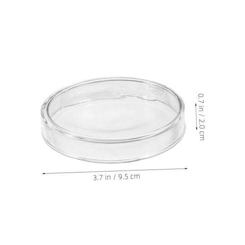 TOPBATHY 5 Stück Leere Petrischalen Pflanzen Petrischalen Mikrobiologie Probenschalen Laborkulturbehälter Labor Petriplatte Zellkulturplatten von TOPBATHY