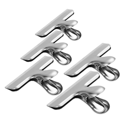 TOPBATHY 5 Stück Teiliges Beutelverschluss Robuste Verschlussklammern für Lebensmittel und Snackbeutel Multifunktional für Büro und Küche Sichere Langlebige Metallclips Silberfarben TOPBATHY 5 Stück Teiliges Beutelverschluss Robuste Verschlussklammern für Lebensmittel und Snackbeutel Multifunktional für Büro und Küche Sichere Langlebige Metallclips Silberfarben von TOPBATHY