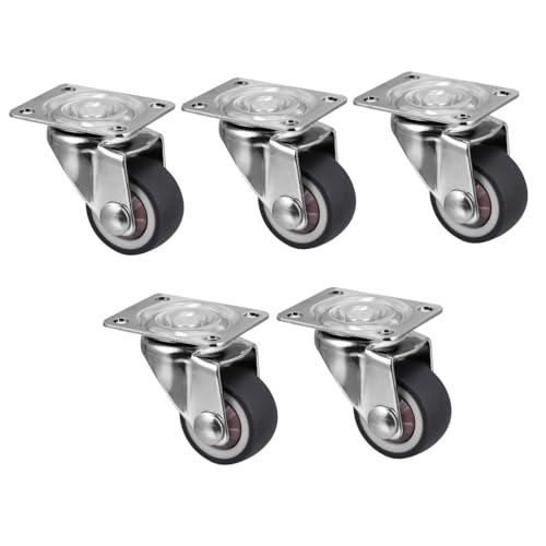 TOPBATHY 5 Stück Teiliges Gewindebolzen Lenkrollen aus Tpr Drehbar Leise Möbelrollen für Stühle Einfache Montage Langlebig und Vielseitig Einsetzbar TOPBATHY 5 Stück Teiliges Gewindebolzen Lenkrollen aus Tpr Drehbar Leise Möbelrollen für Stühle Einfache Montage Langlebig und Vielseitig Einsetzbar von TOPBATHY