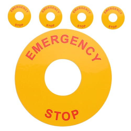 TOPBATHY 5 Stück Teiliges Not aus Aufkleber für Elektrische Geräte Sichtbare Warnhinweise für Schaltanlagen und Werkstätten Klare Not aus Stoppschild aufkleber zur Am Arbeitsplatz TOPBATHY 5 Stück Teiliges Not aus Aufkleber für Elektrische Geräte Sichtbare Warnhinweise für Schaltanlagen und Werkstätten Klare Not aus Stoppschild aufkleber zur Am Arbeitsplatz von TOPBATHY