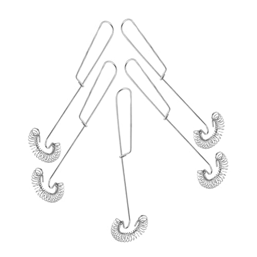 TOPBATHY 5 Teiliger Backmixer Schneebesen Brotmixer Eiermixer Spinner Küchenkochwerkzeug Metall Eiermixer Mehlmixer Manueller Eiermixer Eiermixer Hand Eiermixer Wiederverwendbar von TOPBATHY