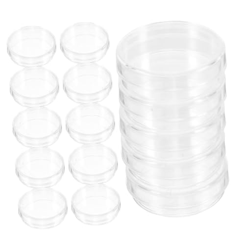 TOPBATHY 50 Stück Transparente Kunststoff Petrischalen mit Deckel Robuste Labor kulturschalen für Mikrobiologie Zellkulturen und Wissenschaftliche Experimente Sicherer Rand Vielseitig TOPBATHY 50 Stück Transparente Kunststoff Petrischalen mit Deckel Robuste Labor kulturschalen für Mikrobiologie Zellkulturen und Wissenschaftliche Experimente Sicherer Rand Vielseitig von TOPBATHY