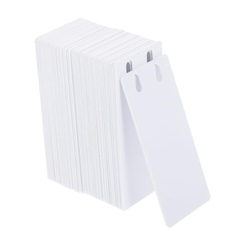 TOPBATHY 50 Stücke Draht Marker Weiß PVC Label Draht Anzahl Etiketten Draht Kennzeichnung Label PVC von TOPBATHY