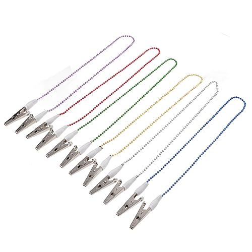TOPBATHY 6 Stück Serviettenhalter Clips Flexible Klemmen für Schürzen und Handtücher Zufällige Farben für Erwachsene und Senioren Zufällige Farbe Zufällige Farbe von TOPBATHY