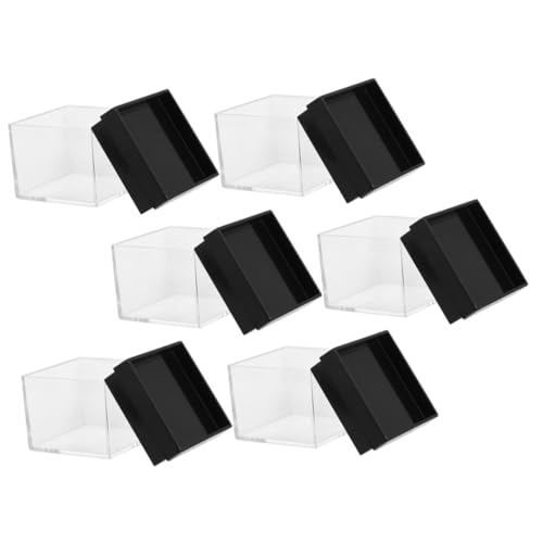 TOPBATHY 6 Stück Teiliges Quadratisches Display Transparentem Kunststoff Leichte Proben aufbewahrungsbox für Mineralien Sichere Schutzbox für Edelstein Figuren sammlung Kompakt und TOPBATHY 6 Stück Teiliges Quadratisches Display Transparentem Kunststoff Leichte Proben aufbewahrungsbox für Mineralien Sichere Schutzbox für Edelstein Figuren sammlung Kompakt und von TOPBATHY