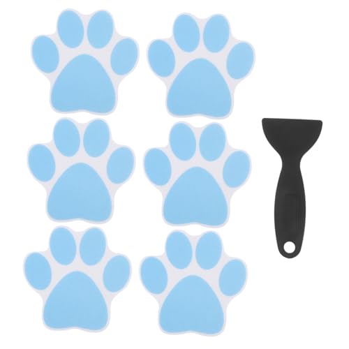 TOPBATHY 6 Stück Teiliges Rutschfester Badewannen Sticker mit Blauem Pfotenabdruck Selbstklebende Antirutsch dekore für Dusche Badewanne Treppen Inklusive Schwarzem Schaber für Sichere TOPBATHY 6 Stück Teiliges Rutschfester Badewannen Sticker mit Blauem Pfotenabdruck Selbstklebende Antirutsch dekore für Dusche Badewanne Treppen Inklusive Schwarzem Schaber für Sichere von TOPBATHY