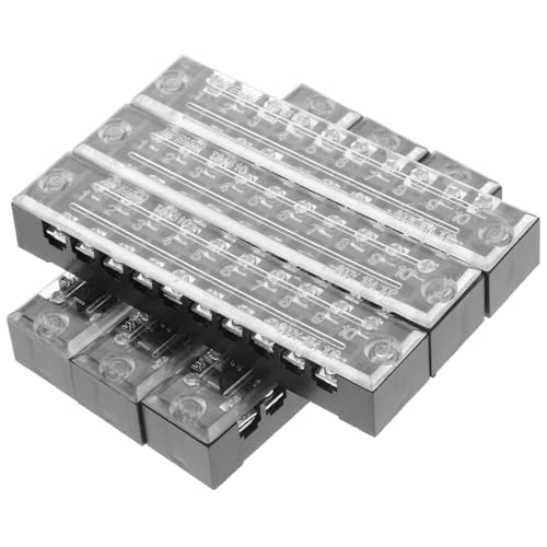 TOPBATHY 6 Stück Teiliges Strombelastbarkeit Festes Terminal Board mit Klarem Isolierdeckel Doppelte Reihen für Elektro Hausverkabelung Geeignet TOPBATHY 6 Stück Teiliges Strombelastbarkeit Festes Terminal Board mit Klarem Isolierdeckel Doppelte Reihen für Elektro Hausverkabelung Geeignet von TOPBATHY