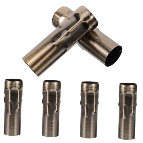 TOPBATHY 6 Stück Teiliges Vintage Kronleuchter Rohr Kerzenhüllen DIY Lampenzubehör für Pendelleuchten Wohnzimmer Esszimmer Dekoration von TOPBATHY