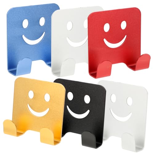 TOPBATHY 6er Set Starker Selbstklebender Haken Für Die Tür Kleiderhaken Ohne Bohren Rückstandslos Ablösbar Ideal Für Handtücher Und Kleidung Verschiedenen Farben von TOPBATHY