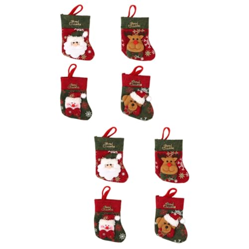 TOPBATHY 8 Stck Teiliges Set Weihnachts Bestecktaschen aus Robustem Material mit Niedlichen Nikolaus Rentier Schneemann und Bärenmotiven Stilvolle Tisch und Baumdekoration für Festliche TOPBATHY 8 Stck Teiliges Set Weihnachts Bestecktaschen aus Robustem Material mit Niedlichen Nikolaus Rentier Schneemann und Bärenmotiven Stilvolle Tisch und Baumdekoration für Festliche von TOPBATHY