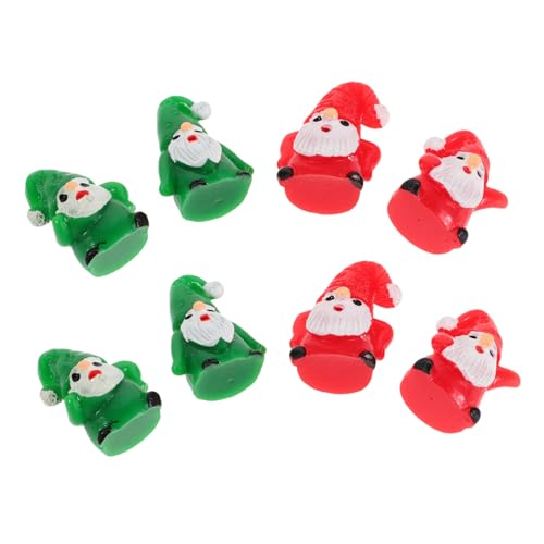 TOPBATHY 8 Stück Resin Weihnachtsdekoration für DIY Mikrolandschaften Tischdeko für Festliche Anlässe und Kreative Bastelprojekte von TOPBATHY
