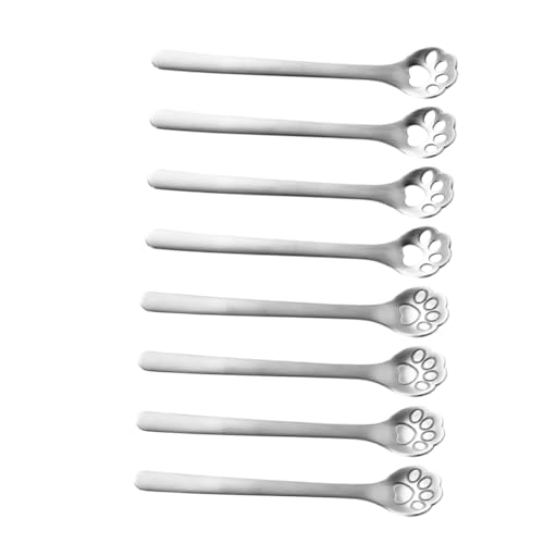 TOPBATHY 8 Stück Teiliges Kaffeelöffel mit Katzenpfoten Design Hohlgearbeitet Rostfrei zum Rühren von Kaffee Tee und Desserts Kompakt und Leicht zu Reinigen für Zuhause Büro TOPBATHY 8 Stück Teiliges Kaffeelöffel mit Katzenpfoten Design Hohlgearbeitet Rostfrei zum Rühren von Kaffee Tee und Desserts Kompakt und Leicht zu Reinigen für Zuhause Büro von TOPBATHY