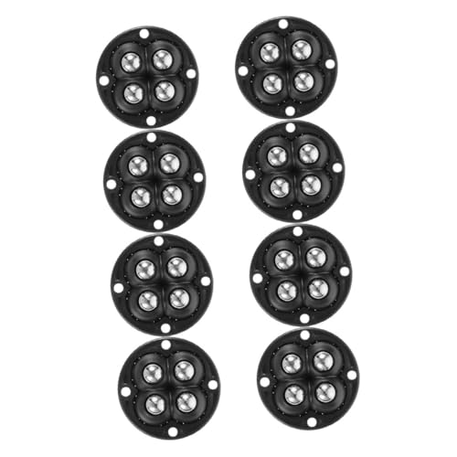 TOPBATHY 8 Stück Teiliges Möbelrollen mit Selbstklebefläche Geräuscharme Apparaterollen Drehbare Kleine Möbelräder für Mülltonnen Aufbewahrungsboxen Küchengeräte Vielseitig und Einfach zu von TOPBATHY