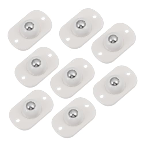 TOPBATHY 8 Stück Teiliges Selbstklebende Kugelrollen mit Drehung Praktische Haftrollen für Mülleimer Aufbewahrungsboxen und Möbel Langlebige und Rutschfeste Bodenrollen von TOPBATHY