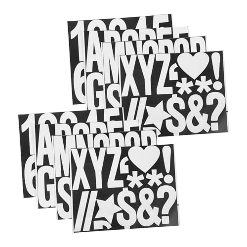 TOPBATHY Briefkasten-buchstabenaufkleber-set Selbstklebend Mülleimer-nummernaufkleber Posterbuchstaben Buchstaben Für Briefkästen von TOPBATHY