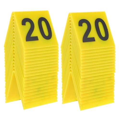 TOPBATHY 80 Stück Teiliges Doppelseitiges Acryl Tischnummern Schwarzer Nummer Gelbem Hintergrund Kratzfest Kompakt für Restaurants Hochzeiten Detektiv events und Bankette TOPBATHY 80 Stück Teiliges Doppelseitiges Acryl Tischnummern Schwarzer Nummer Gelbem Hintergrund Kratzfest Kompakt für Restaurants Hochzeiten Detektiv events und Bankette von TOPBATHY