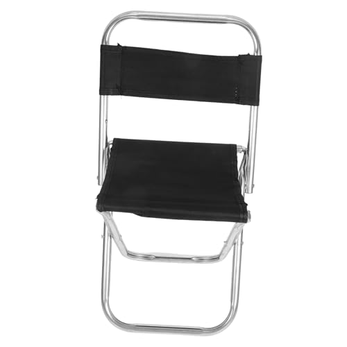 TOPBATHY 90Kg Faltbarer Campingstuhl mit Rückenlehne Ultraleichter Klapphocker Tragbar und Kompakt Belastbar für Grillen Angeln und Outdoor Aktivitäten Robustes von TOPBATHY
