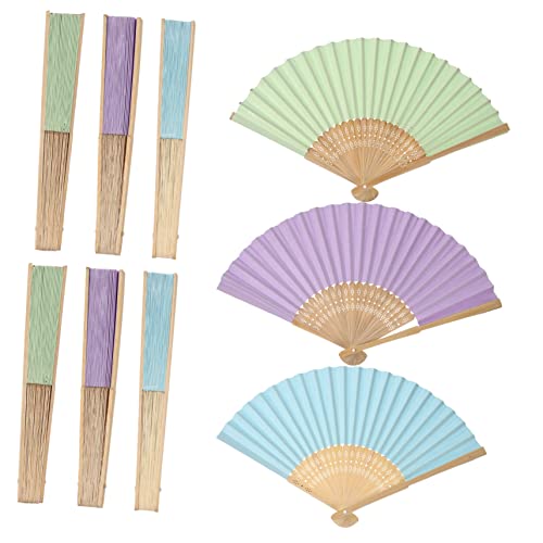 TOPBATHY 9St Faltfächer Kinder Hand Kinder handventilator Kinder Handfächer Dekorative Fächer Folding Fan Paper Fan Falten Papierfächer dekorative Gegenstände Malerei-Fan Holz TOPBATHY 9St Faltfächer Kinder Hand Kinder handventilator Kinder Handfächer Dekorative Fächer Folding Fan Paper Fan Falten Papierfächer dekorative Gegenstände Malerei-Fan Holz von TOPBATHY