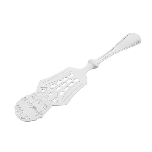 TOPBATHY Absinth Löffel rostfrei Griffe Und Aufsehen klein Edelstahllöffel Absinth-Brunnen Absinth Zubehör Absinth liefern Absinthlöffel aushöhlen Edelstahl 304 Silver von TOPBATHY