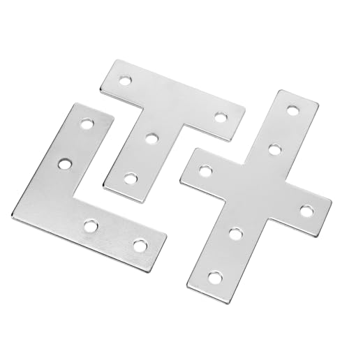 TOPBATHY Aluminium Eckverbinder Kreuz Form Möbel Befestigungsplatte für Aluminiumprofile DIY Möbelrahmen Regal Befestigungsschiene TOPBATHY Aluminium Eckverbinder Kreuz Form Möbel Befestigungsplatte für Aluminiumprofile DIY Möbelrahmen Regal Befestigungsschiene von TOPBATHY