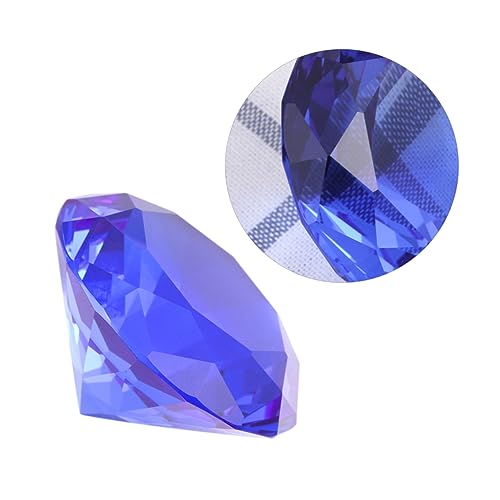 TOPBATHY Blaue Kristall Diamant Deko Hochzeitsschmuck aus Kunstdiamant Funkelnde Tischdekoration für Hochzeitsfeier Kinderaccessoire Romantische Atmosphäre von TOPBATHY