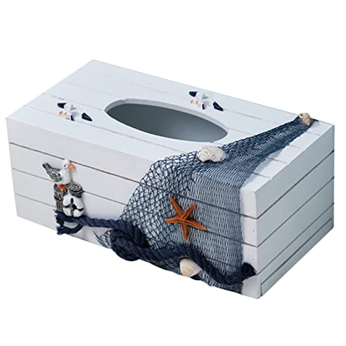 TOPBATHY Box Ocean Wind Taschentuchbox Ocean Decor Papierhandtuchspender Serviettenspender Taschentuchbehälter Serviettenbox-Abdeckung Multifunktions-Taschentuch-Aufbewahrungsbox Aus Holz TOPBATHY Box Ocean Wind Taschentuchbox Ocean Decor Papierhandtuchspender Serviettenspender Taschentuchbehälter Serviettenbox-Abdeckung Multifunktions-Taschentuch-Aufbewahrungsbox Aus Holz von TOPBATHY
