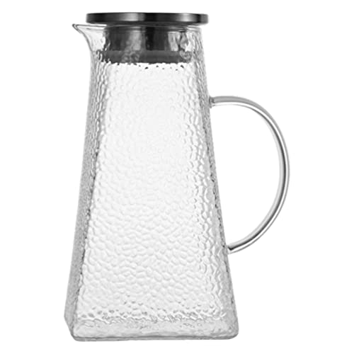 TOPBATHY Getränkespender Kühlschrank Cocktailglas Glaskrug mit Deckelkrug Jug- - Teekrug für ? / Kaltes Saft Sangria Getr?nke 1. 2/1. 5/1. 8 Liter Milchbehälter Wasserkrug Limonadenkrug von TOPBATHY