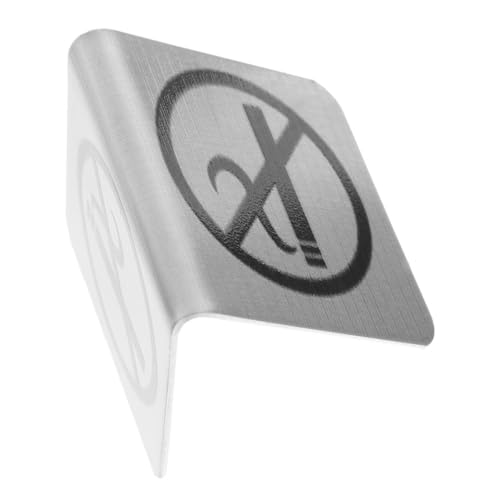 TOPBATHY Doppelseitiges Nichtraucher Schild für Tische und Schreibtische Kartenaufsteller Non Smoking Logo Indikator für Restaurant Büro Hotel und Kliniken von TOPBATHY