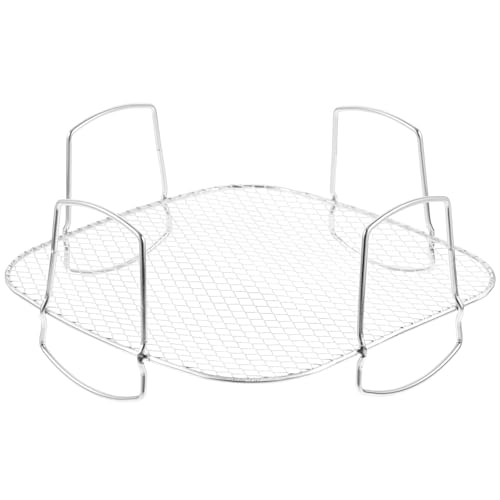 TOPBATHY Edelstahl Airfryer Grillrost Quadratisch Stapelbares Vielseitiges Heißluftfritteusen Gestell für Schnelles Dämpfen Dehydrieren und Gesundes Grillen im Haushalt TOPBATHY Edelstahl Airfryer Grillrost Quadratisch Stapelbares Vielseitiges Heißluftfritteusen Gestell für Schnelles Dämpfen Dehydrieren und Gesundes Grillen im Haushalt von TOPBATHY