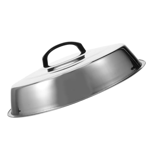 TOPBATHY Edelstahl Grill Dome Rundes BBQ Abdeckhaube Erhöhte Schmelzkuppel Antitropf Funktion Für Camping Garten Grillen Robust Wetterfest von TOPBATHY