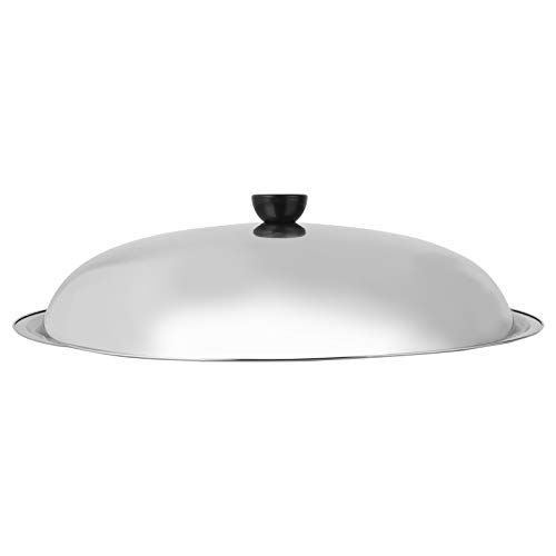 TOPBATHY Edelstahl-Kochtopf-Deckel Wok Anti-Spulen-Dicker-Topf-Deckungsschutzwanne Universal für Töpfe Pfannen Und Pfanne Rührstreifen 34/36/38/40 Cm TOPBATHY Edelstahl-Kochtopf-Deckel Wok Anti-Spulen-Dicker-Topf-Deckungsschutzwanne Universal für Töpfe Pfannen Und Pfanne Rührstreifen 34/36/38/40 Cm von TOPBATHY