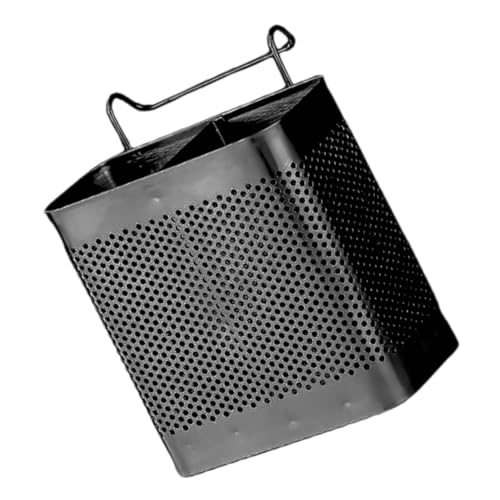TOPBATHY Edelstahl Küchenutensilienhalter mit Abflusslöchern Rostfrei Schwarz Wandhängend Praktischer Besteck organizer für Arbeitsplatte Doppeltes Fach Langlebig und Pflegeleicht Modernes TOPBATHY Edelstahl Küchenutensilienhalter mit Abflusslöchern Rostfrei Schwarz Wandhängend Praktischer Besteck organizer für Arbeitsplatte Doppeltes Fach Langlebig und Pflegeleicht Modernes von TOPBATHY