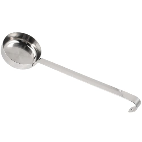 TOPBATHY Pizza Löffel SoßEnlöFfel Aus Edelstahl, Multi Pizza Saucenlöffel, Schöpflöffel, flache Schaufel Ideal FüR Backen Und Kochen, 26.8 Cm, Silber von TOPBATHY