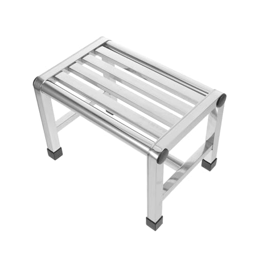 TOPBATHY Edelstahlhocker Duschzubehör -Stuhl wasserdichtes Stuhl für die Dusche Duschsitz Töpfchenhocker für Kleinkinder Kleiner Tritthocker wasserdichte Duschhocker Rostfreier Stahl Silber TOPBATHY Edelstahlhocker Duschzubehör -Stuhl wasserdichtes Stuhl für die Dusche Duschsitz Töpfchenhocker für Kleinkinder Kleiner Tritthocker wasserdichte Duschhocker Rostfreier Stahl Silber von TOPBATHY
