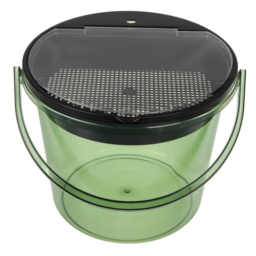 TOPBATHY Eimer Für Teereste Küchenmüllbehälter Mülleimer Für Die Küche Kleiner Eimer Mit Deckel Komposteimer Kompostbehälter Für Die Arbeitsplatte Mit Deckel Komposter Das Haustier Green von TOPBATHY