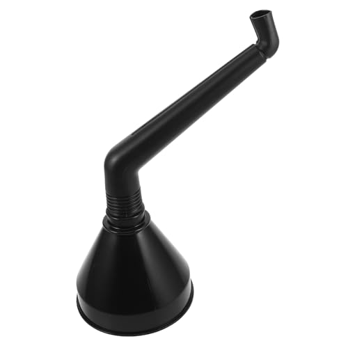 TOPBATHY Handheld Öltrichter mit Gebogenem Griff und Filter für Auto Universeller Kraftstofftrichter für und Notfälle Leicht und Tragbar von TOPBATHY