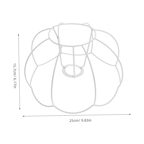 TOPBATHY Eisen Lampenschirmhalter Rostfrei DIY Lampenschirmrahmen für Tischlampen und Kronleuchter Kürbis Design Gestell für Nachttisch Deckenleuchte und Wohnraumbeleuchtung von TOPBATHY