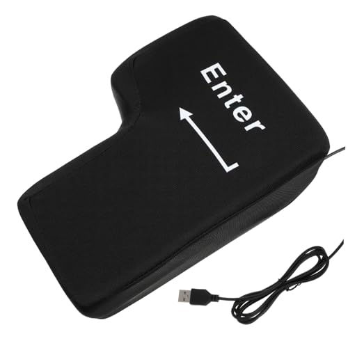 TOPBATHY Großes Eingabetastenkissen Mit USB-Tool Zur Stressreduktion Im Büro Für Mittagspausen Nickerchen Und Schreibtischgebrauch Bequemer Schwammfüllung Schützt Tastaturen Schwarz von TOPBATHY