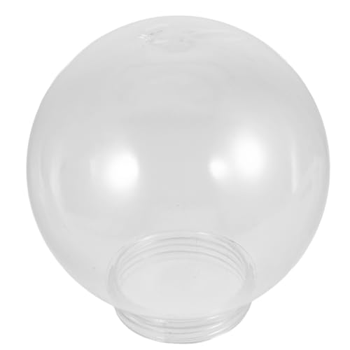TOPBATHY Lampenschirm Rund Transparent 20cm Für Außenbereich Garten Terrasse Stilvolles Design Ersatz Für Stehlampen von TOPBATHY