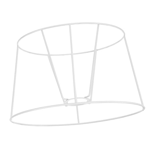 TOPBATHY Europäischer Vintage Lampenschirmhalter Oval Metall Lampenaufhängung Fassung DIY Lampenschirmrahmen Metallgestell für Decken und Tischlampen Robust und Einfach zu Montieren von TOPBATHY