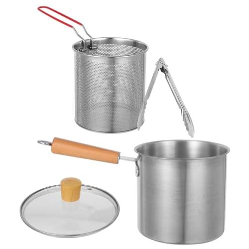TOPBATHY Fritteuse mit Korb Haushaltsfritteuse für Kochen Frittieren und Schmoren Ölbehälter mit Praktischem Korbdesign für Vielseitige Küchenanwendungen TOPBATHY Fritteuse mit Korb Haushaltsfritteuse für Kochen Frittieren und Schmoren Ölbehälter mit Praktischem Korbdesign für Vielseitige Küchenanwendungen von TOPBATHY