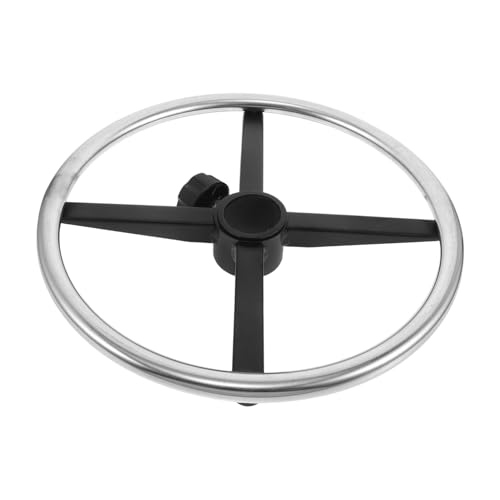 TOPBATHY Fußstütze für Friseurstühle Robustes Salon Accessoire Ergonomisches Fußpedal Einfache Stilvolles Silbernes Design Passend für Friseur und Stylingstühle von TOPBATHY