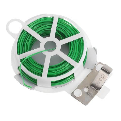 TOPBATHY Gartendraht Grün Kunststoffbeschichtet Flexibler Pflanzenbinder Rankdraht Kletterpflanzen Tomaten Rosen Wetterfest Rostfrei Langlebig für Garten und Floristik TOPBATHY Gartendraht Grün Kunststoffbeschichtet Flexibler Pflanzenbinder Rankdraht Kletterpflanzen Tomaten Rosen Wetterfest Rostfrei Langlebig für Garten und Floristik von TOPBATHY