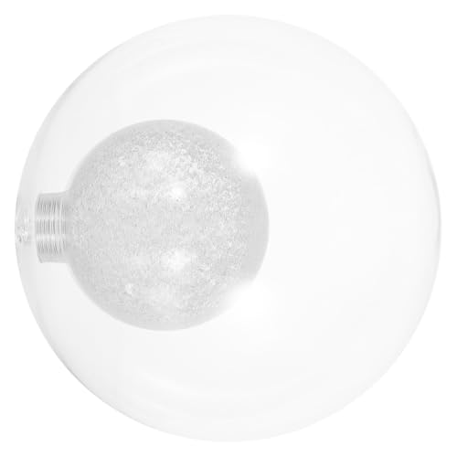 TOPBATHY Glaskugel Lampenschirm Schraubfassung Doppelglas Dreifach Vertiefung Weiches Licht Wohnzimmer Kronleuchter Hängelampe Ersatzschirm von TOPBATHY