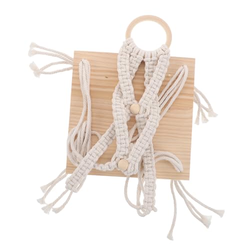 TOPBATHY Gobelinregal Zimmerpflanzendekor vielseitige Hängeregale Wandhängeregal Boho-Pflanzenhalter einzigartiges Hängeregal Pflanzenregal aus Holz Seilpflanzendekor hölzern Weiß TOPBATHY Gobelinregal Zimmerpflanzendekor vielseitige Hängeregale Wandhängeregal Boho-Pflanzenhalter einzigartiges Hängeregal Pflanzenregal aus Holz Seilpflanzendekor hölzern Weiß von TOPBATHY