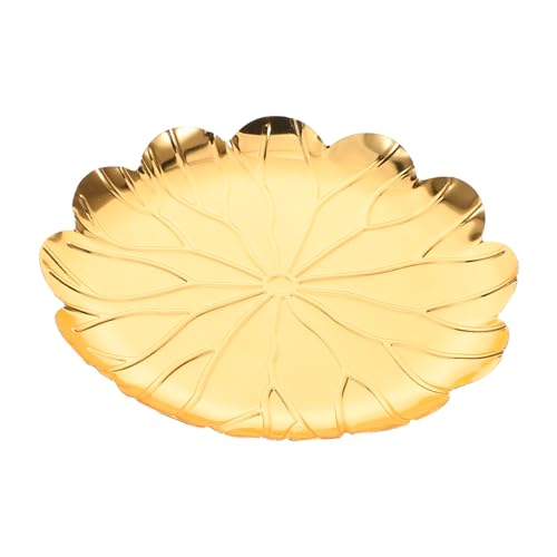 TOPBATHY Goldener Servierteller Für Obst Tafelaufsatz Für Süßigkeiten Aufbewahrungstablett Für Küche Dekorativer Halter Aus Metall Servierschale Mit Tablettfunktion TOPBATHY Goldener Servierteller Für Obst Tafelaufsatz Für Süßigkeiten Aufbewahrungstablett Für Küche Dekorativer Halter Aus Metall Servierschale Mit Tablettfunktion von TOPBATHY