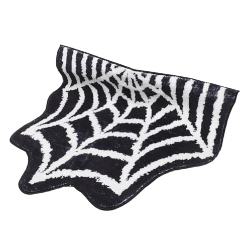 TOPBATHY Halloween Spiderweb Teppich Faux Cashmere Angenehm rutschfest Waschbar Türvorleger für Eingangsbereich Flur Badezimmer Halloween Eingangsmatte Spinnennetz Dekor TOPBATHY Halloween Spiderweb Teppich Faux Cashmere Angenehm rutschfest Waschbar Türvorleger für Eingangsbereich Flur Badezimmer Halloween Eingangsmatte Spinnennetz Dekor von TOPBATHY
